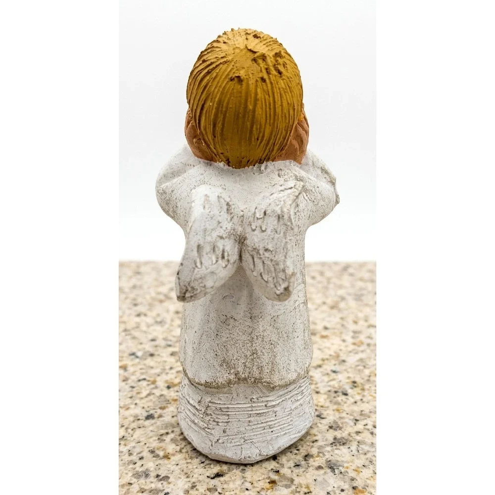 Vintage Jullar Terra Cotta Angel Figurines / Candle Holders, 4.5-6
